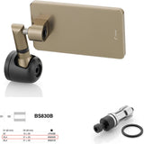 Mirror End Mount Left Universal Ø24,5(21>23) Quantum End - Rizoma Compatible With Moto Guzzi
