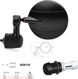 Mirror End Mount Left Universal Ø24,5(21>23) Spy-R Ø80 - Rizoma Compatible With Ducati