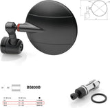 Mirror End Mount Left Universal Ø24,5(21>23) Spy-R Ø94.5 - Rizoma Compatible With Triumph