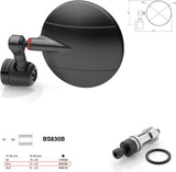 Mirror End Mount Left Universal Ø24,5(21>23) Spy-R Ø94.5 - Rizoma Compatible With Ducati