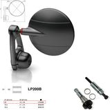 Mirror End Mount Left Universal Ø22(13>20) Spy-Arm Ø94.5 - Rizoma Compatible With Ducati