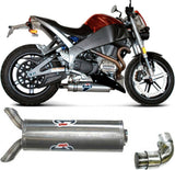 Exhaust Tip Without Sound Certification Stainless Steel - Termignoni Compatible With Buell Xb 12 Xt - S
