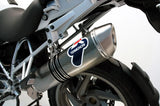 Exhaust Tip With Noise Certification Oval Poppy Stainless Steel Cap - Termignoni Compatible With Bmw R 1200 Gs (2005-2009)