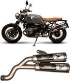 Dual Non-Catalytic Exhaust System With Sound Certification Conical Stainless Steel Aluminium Cap - Termignoni Compatible With Bmw Ninety (2016-2020)