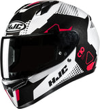 Full-Face Motorcycle Helmet Hjc C10 Advanced Polycarbonate Composite Mc1 Aspa Size 08 M