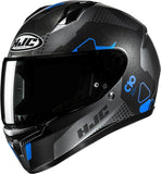 Full-Face Motorcycle Helmet Hjc C10 Advanced Polycarbonate Composite Mc2 Aspa Size 10 Xl