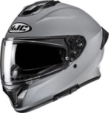 Full-Face Motorcycle Helmet Hjc C71 Advanced Polycarbonate Grey Size 06 Xs