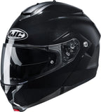 Flip-Up Motorcycle Helmet Hjc C91N Advanced Polycarbonate Composite Metal Black Size 07 S