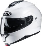 Flip-Up Motorcycle Helmet Hjc C91N Advanced Polycarbonate Composite Pearl White Size 06 Xs