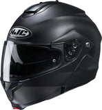 Flip-Up Motorcycle Helmet Hjc C91N Advanced Polycarbonate Composite Semi Flat Black Size 11 Xxl
