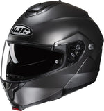 Flip-Up Motorcycle Helmet Hjc C91N Advanced Polycarbonate Composite Semi Flat Titanium Size 08 M