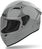 Full-Face Motorcycle Helmet Airoh Connor - Cn98 Thermoplastic Hrt Concrete Grey Gloss Color Size S