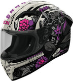 Full-Face Motorcycle Helmet Airoh Connor - Cnbl17 Thermoplastic Hrt Gloss Bloom Size M