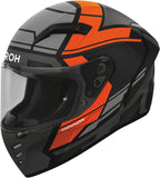 Full-Face Motorcycle Helmet Airoh Connor - Cne32 Thermoplastic Hrt Matte Orange Ego Size S