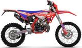 Complete Non-Catalytic Exhaust System With Sound Certification Sonic Aluminium Black Carby End Cap - Giannelli Compatible With Beta Rr 50 Enduro (2021-2023)