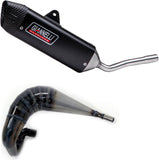 Complete Non-Catalytic Exhaust System With Sound Certification Sonic Aluminium Black - Giannelli Compatible With Sherco Se 50 R Factory (2021)