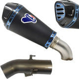 Exhaust Tip Without Sound Certification Relevance Titanium Heb Black Carbon Cap - Termignoni Compatible With Ktm 1290 Super Duke R (2017-2019)