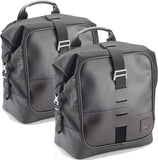 Corium Black Side Bags - 32 Lt Corium Nylon - Givi Compatible With Honda Cbf 1000 - Abs (2006-2009)