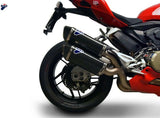 Dual Exhaust System With Sound Certification Force Carbon Carbon Cap - Termignoni Compatible With Ducati Panigale 959 (2016-2019)