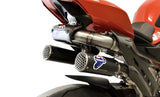 Complete Exhaust System Without Sound Certification Wsbk Replica Full Titanium Black Carbon Cap - Termignoni Compatible With Ducati Streetfighter V4 (2018-2023)