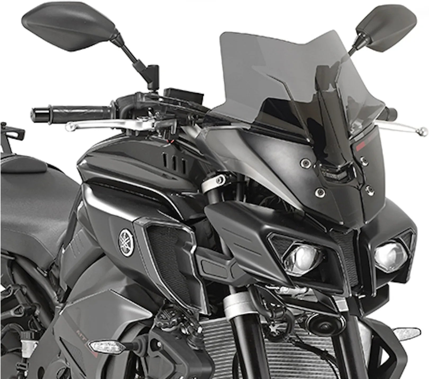 Smoked Low Sport Wind-Scree - Givi Compatible With Yamaha Mt-10 (2016-2021)