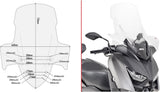 Transparent Wind-Screen - Givi Compatible With Yamaha X-Max 300 (2017-2022)