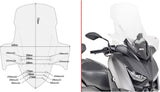Transparent Wind-Screen - Givi Compatible With Yamaha X-Max 125 (2018-2022)
