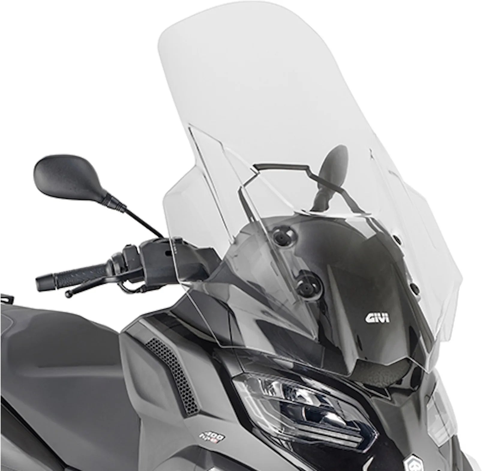 Transparent Wind-Screen - Givi Compatible With Piaggio Mp3 530 Exclusive Hpe (2022-2024)