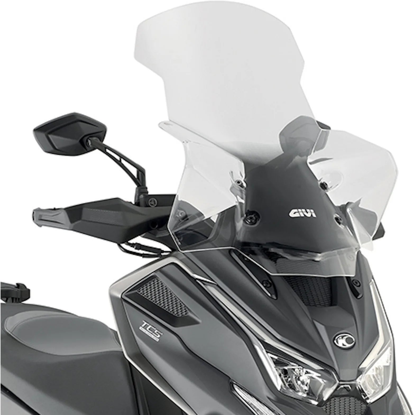 Transparent Wind-Screen - Givi Compatible With Kymco Dtx 360 125 - 300 - 350 (2021-2024)