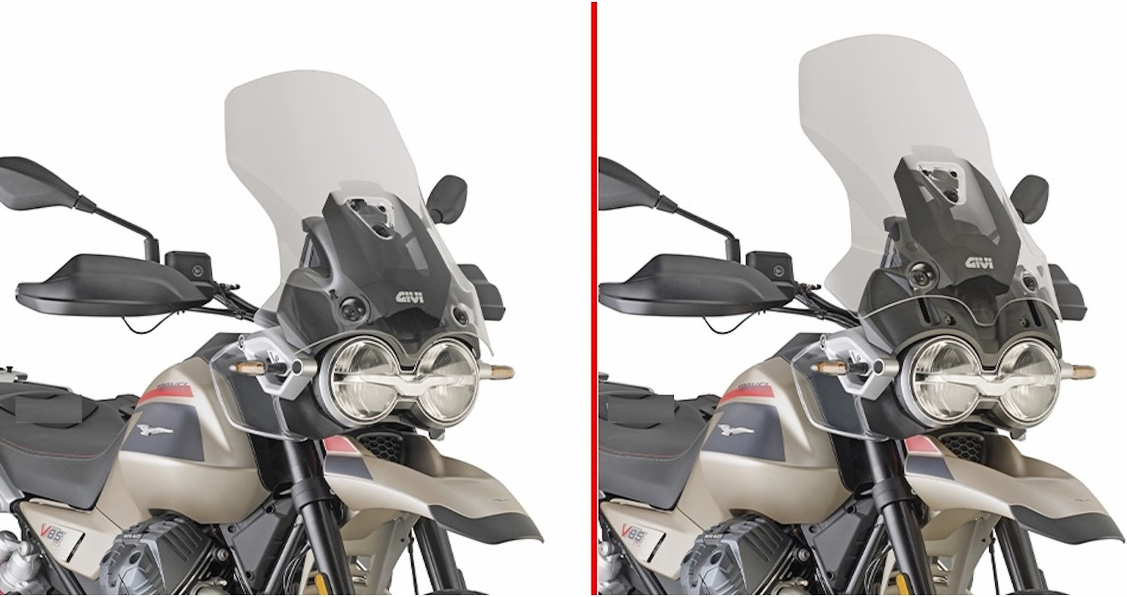 Transparent Wind-Screen - Givi Compatible With Moto Guzzi V85 Tt (2024)