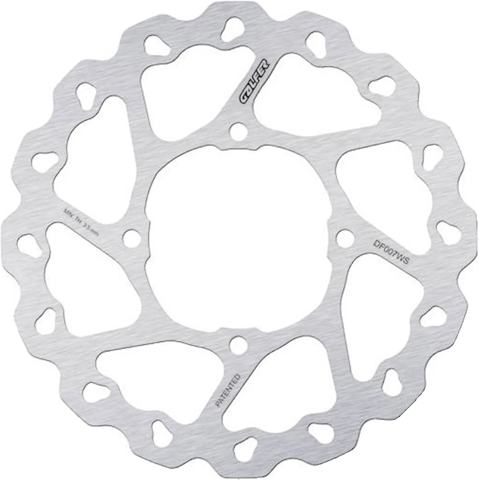 Rear Fixed Oversized Wave Brake Disc - Galfer Compatible With Cagiva Elefant 906 (1989-1990)