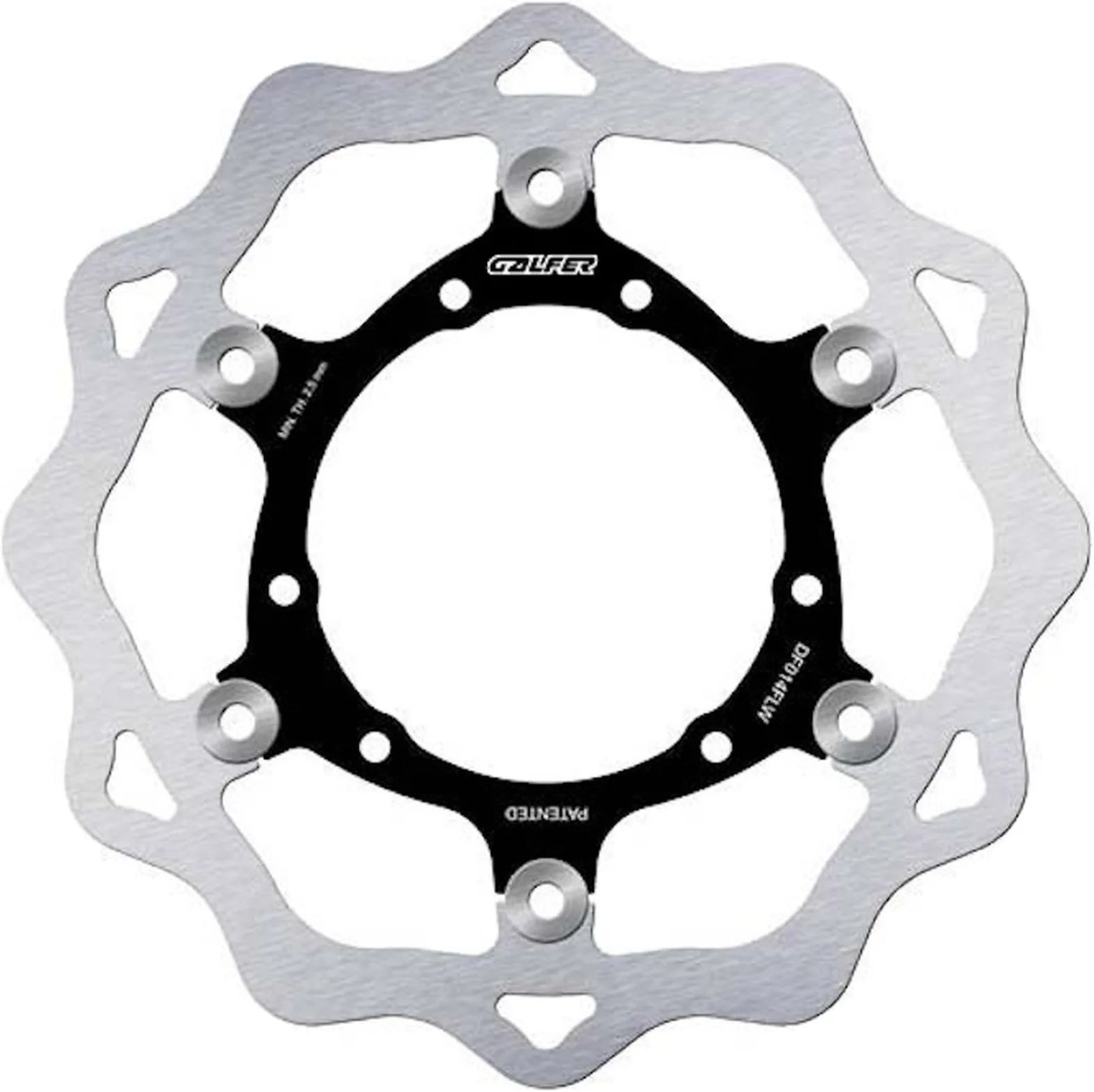 Front Floating Wave Brake Disc - Galfer Compatible With Hm Cre 450 X (2009)