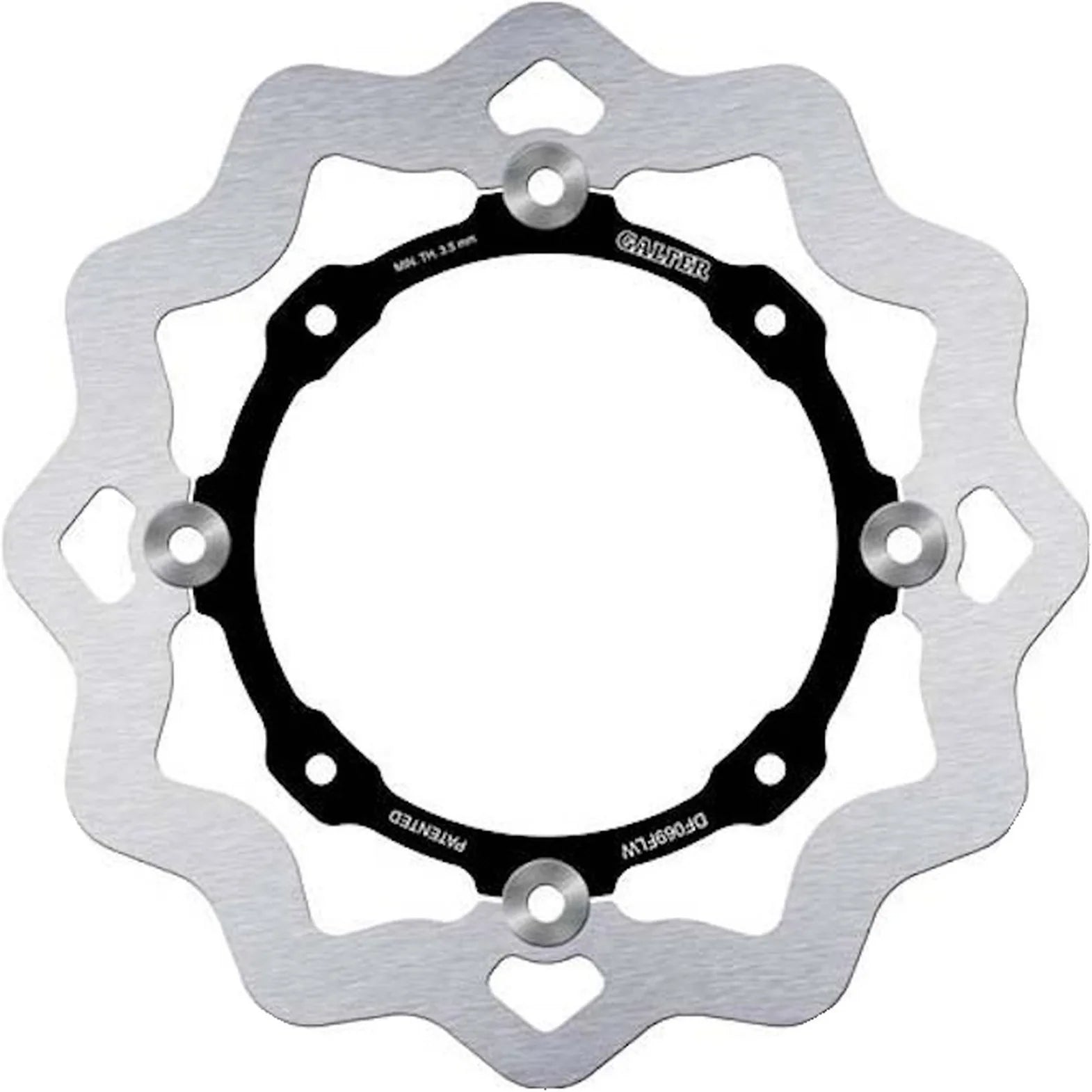 Rear Floating Wave Brake Disc - Galfer Compatible With Hm Easy 230 F Trail Id (2004)
