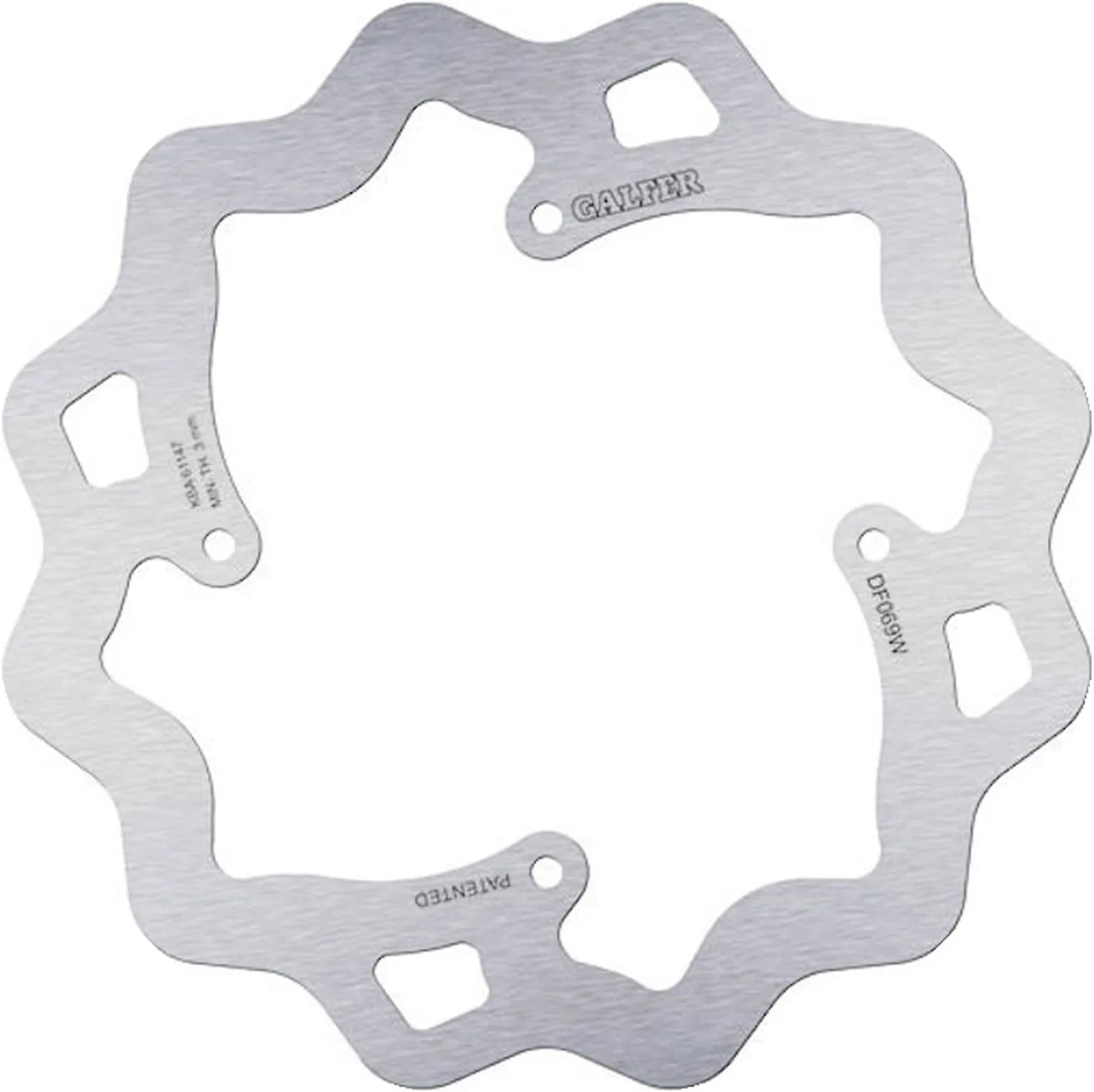 Rear Fixed Wave Brake Disc - Galfer Compatible With Hm Crf 250 Motard (2003-2006)