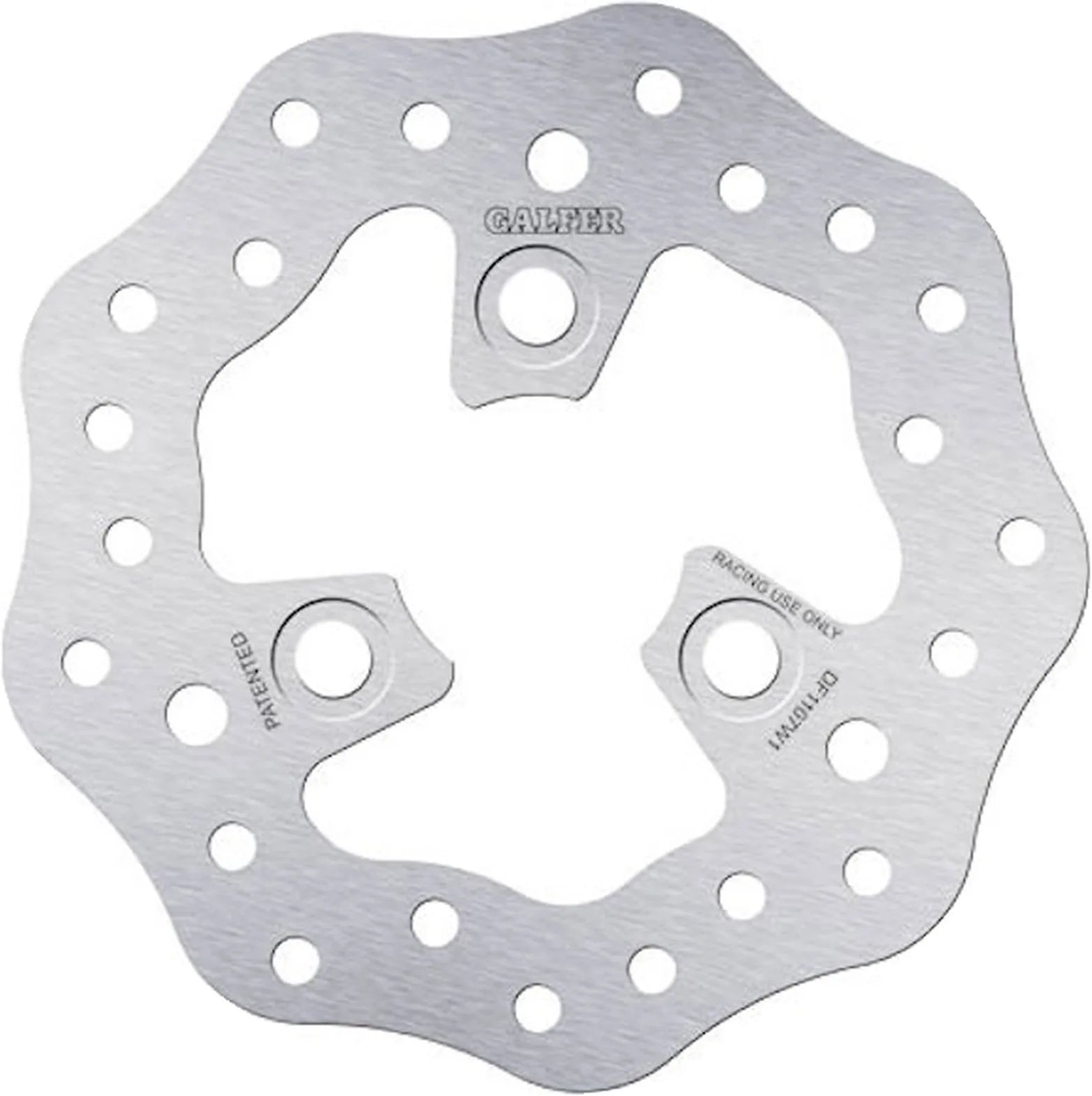 Rear Fixed Racing Wave Brake Disc - Galfer Compatible With Ohvale Gp 2 190 Daytona (2021)