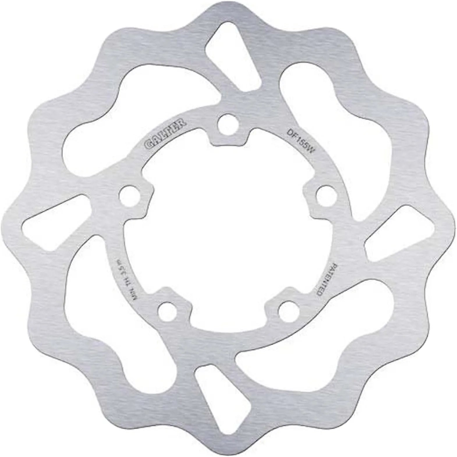Rear Fixed Wave Brake Disc - Galfer Compatible With Kawasaki Zxr 750 Stinger (1989-1990)