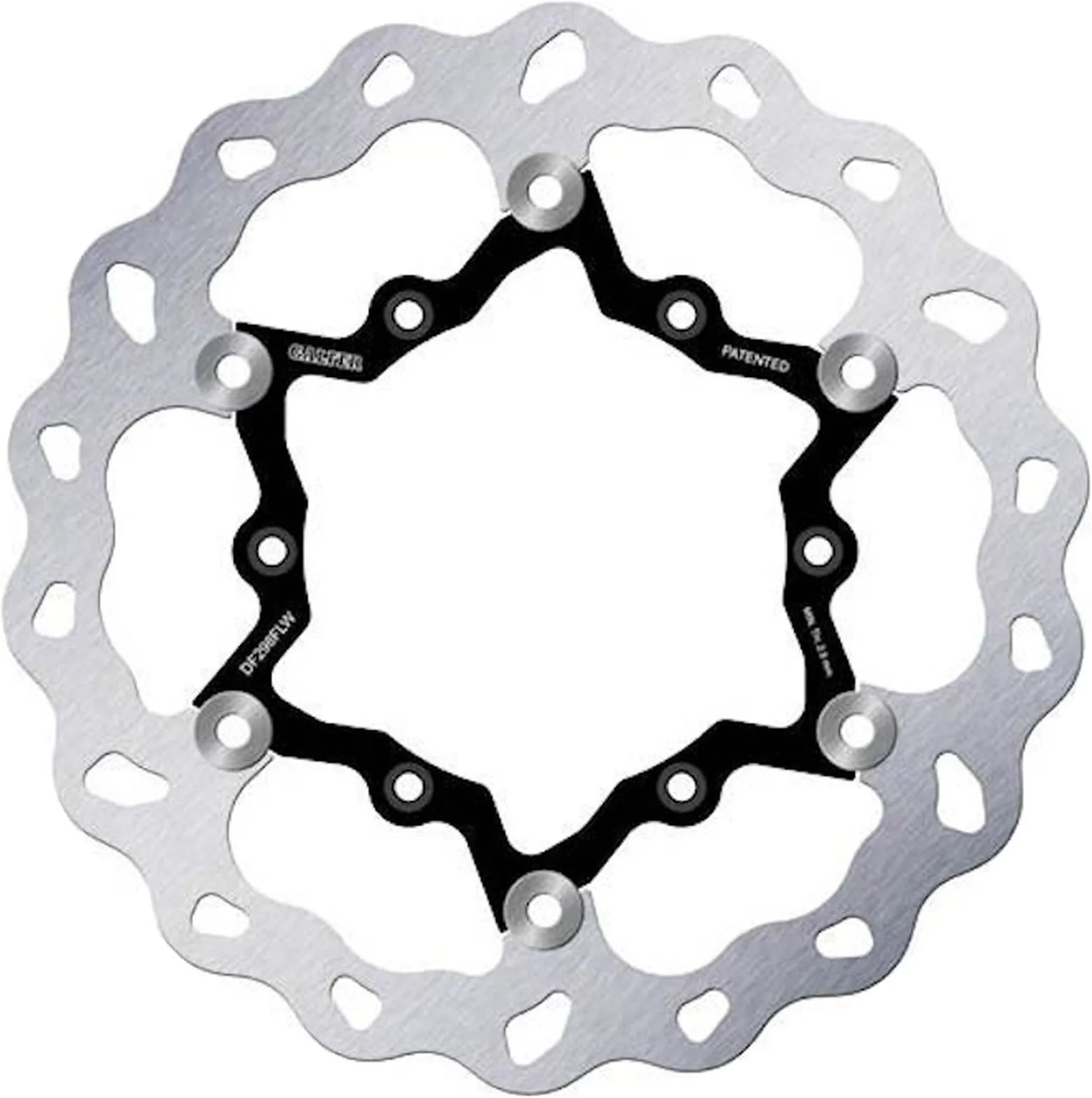 Front Floating Wave Brake Disc - Galfer Compatible With Fantic Motor Xef 250 4T Black (2024)