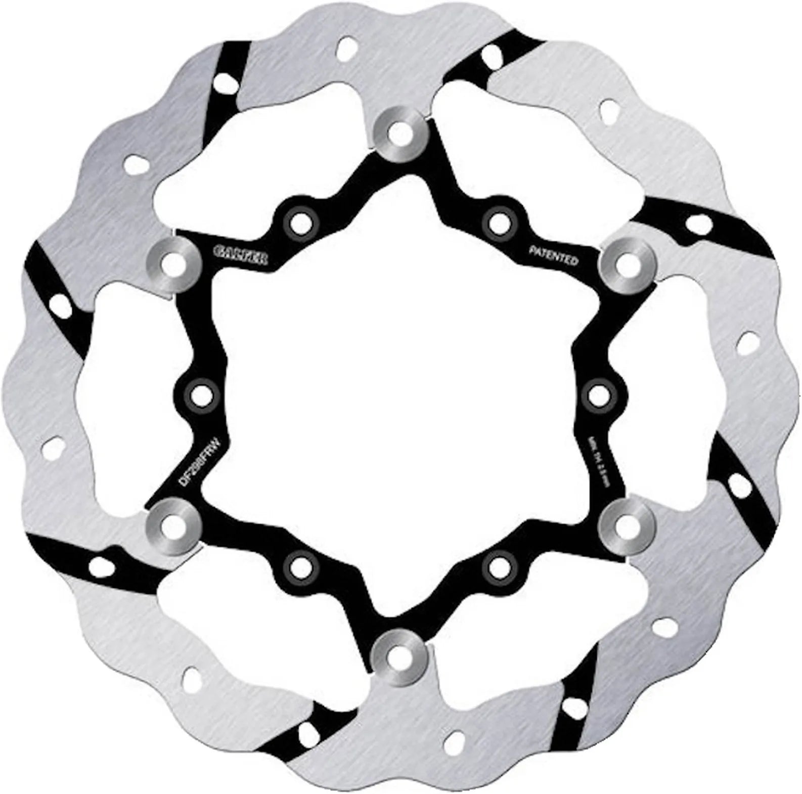 Front Floating Grooved Wave Brake Disc - Galfer Compatible With Fantic Motor Xef 250 4T (2021-2023)
