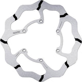 Front Fixed Oversized Grooved Wave Brake Disc - Galfer Compatible With Fantic Motor Xef 250 4T Black (2024)