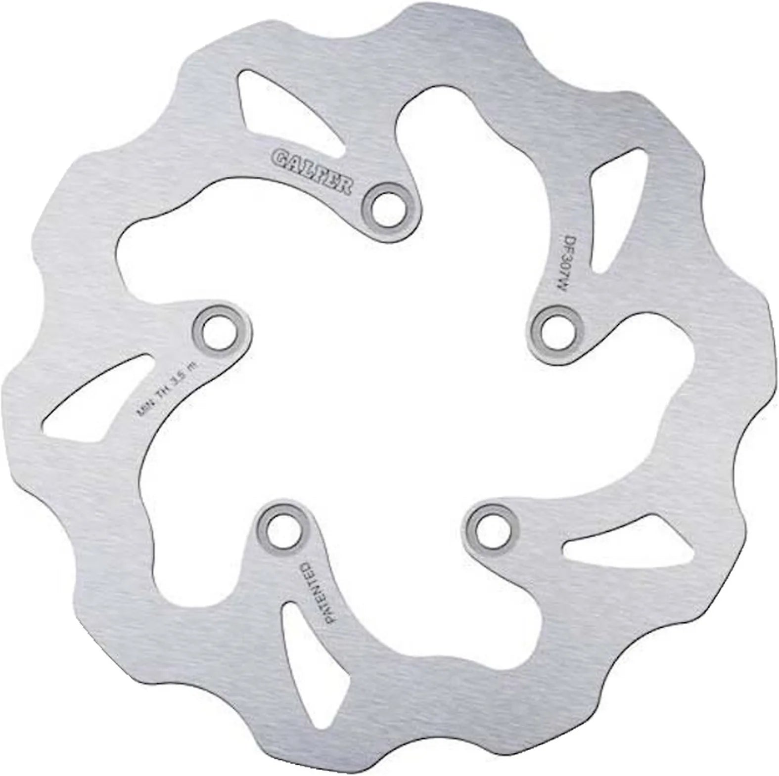 Rear Left Fixed Wave Brake Disc - Galfer Compatible With Suzuki Sv 650 - S (1999-2002)