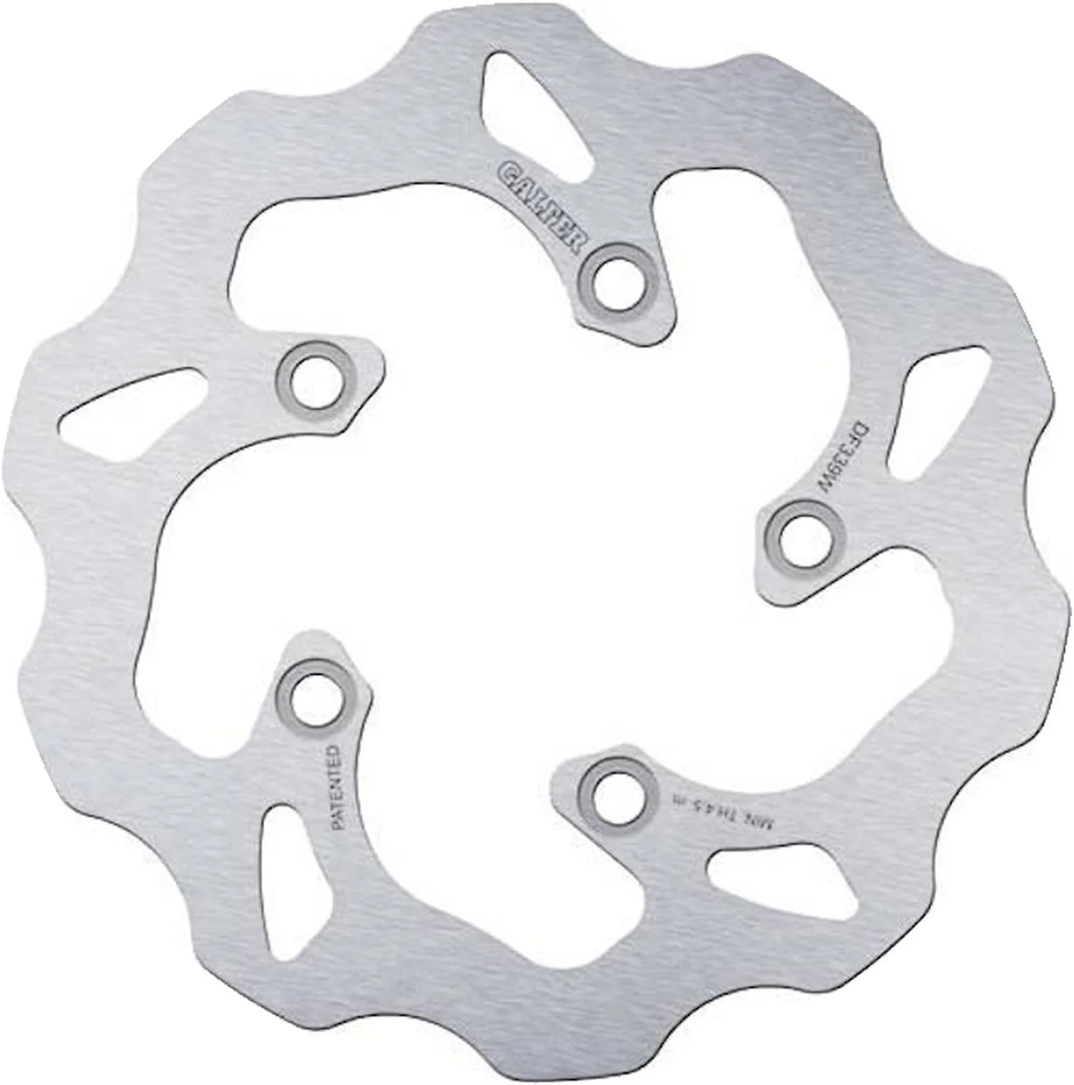 Rear Left Fixed Wave Brake Disc - Galfer Compatible With Suzuki Sv 650 - S (2004-2006)