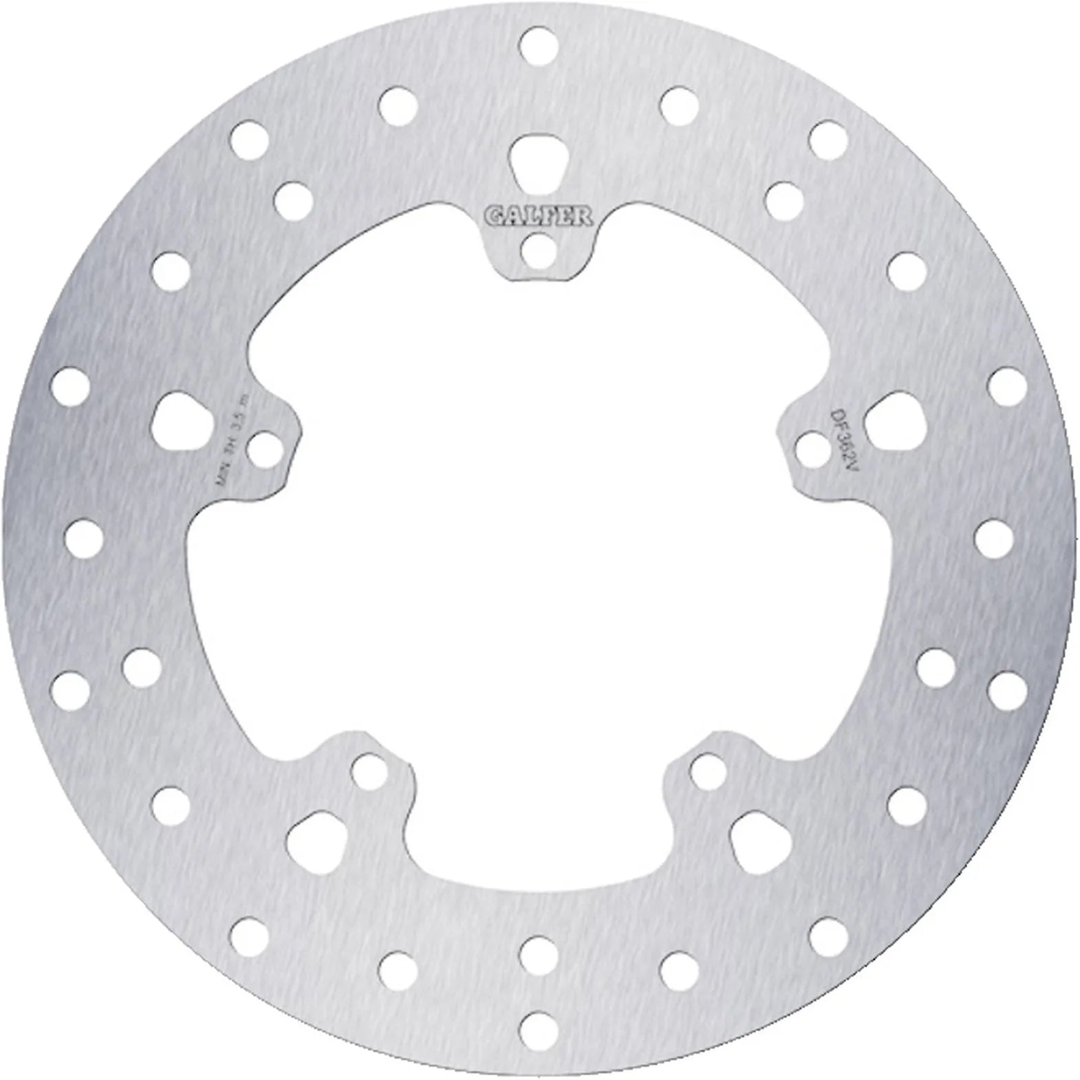 Front Fixed Round Brake Disc - Galfer Compatible With Lml Star Bicolor Vintage 125 4T (2010)