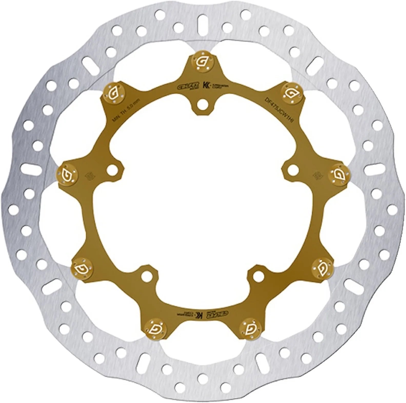 Front Floatech Racing Wave Brake Disc - Galfer Compatible With Yamaha Yzf-R6 600 Race (2021-2023)