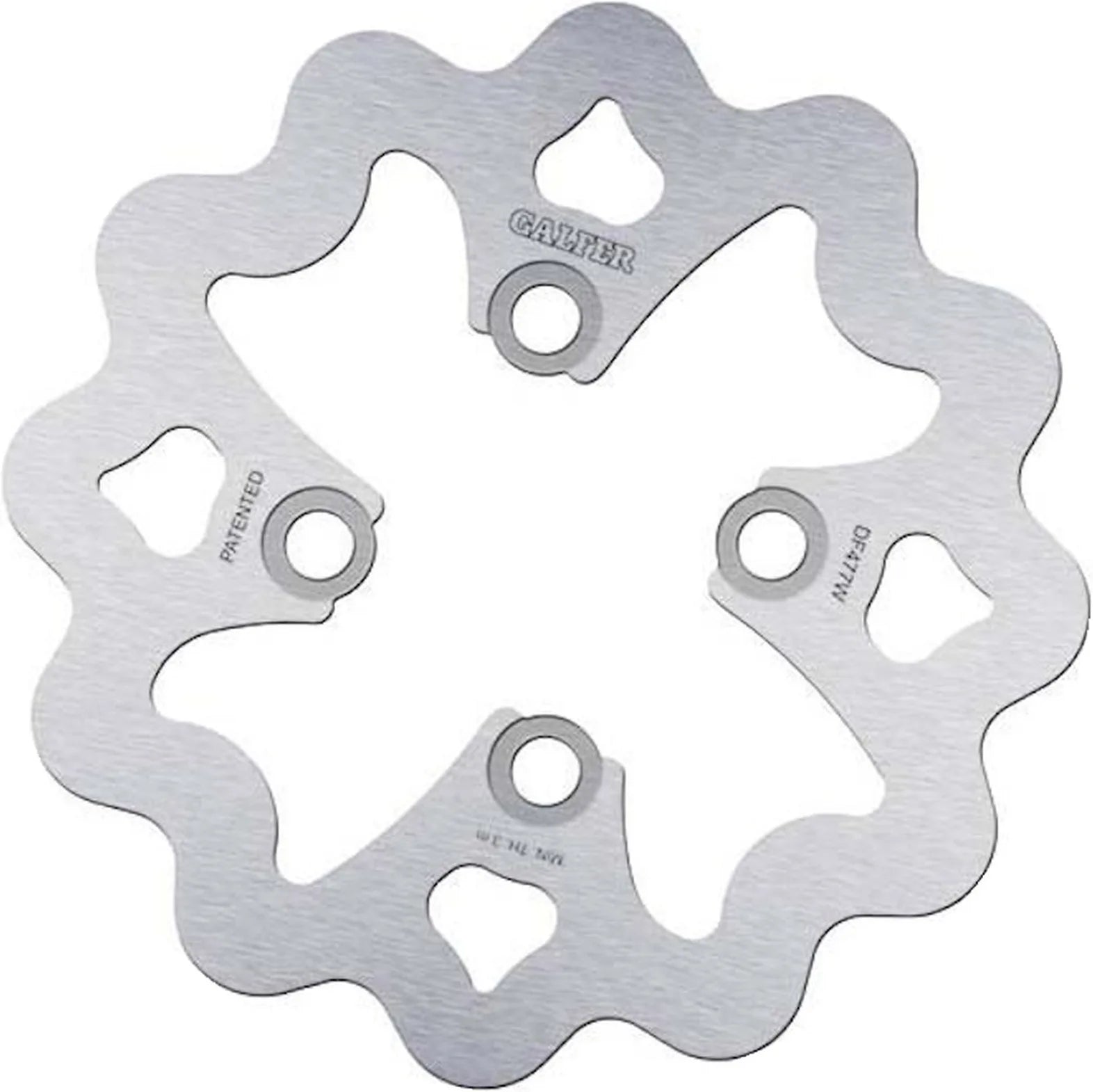 Front Fixed Wave Brake Disc - Galfer Compatible With Yamaha Yfm 350 Warrior (1987-1988)