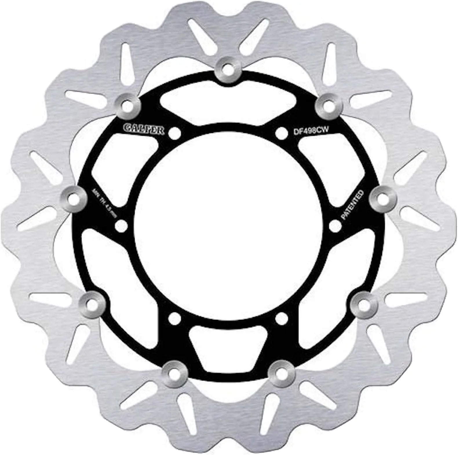 Front Floating Wave Brake Disc - Galfer Compatible With Yamaha Fjr 1300 Abs (2006-2007)