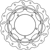 Front Floating Wave Brake Disc - Galfer Compatible With Yamaha Yzf-R1 Tcs 1000 (2012-2014)