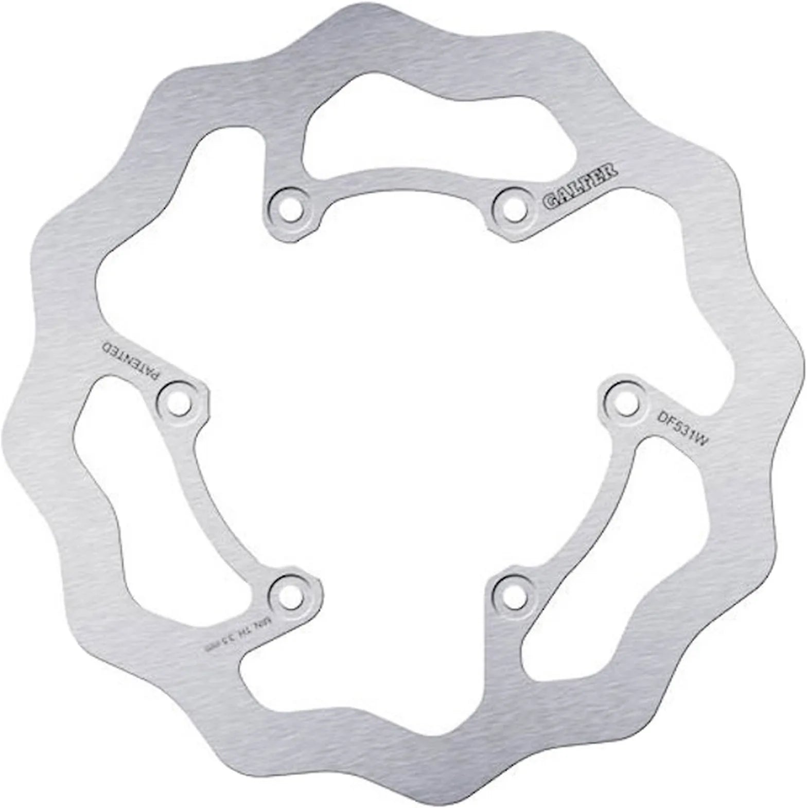 Rear Fixed Wave Brake Disc - Galfer Compatible With Fantic Motor Xef 450 (2021)