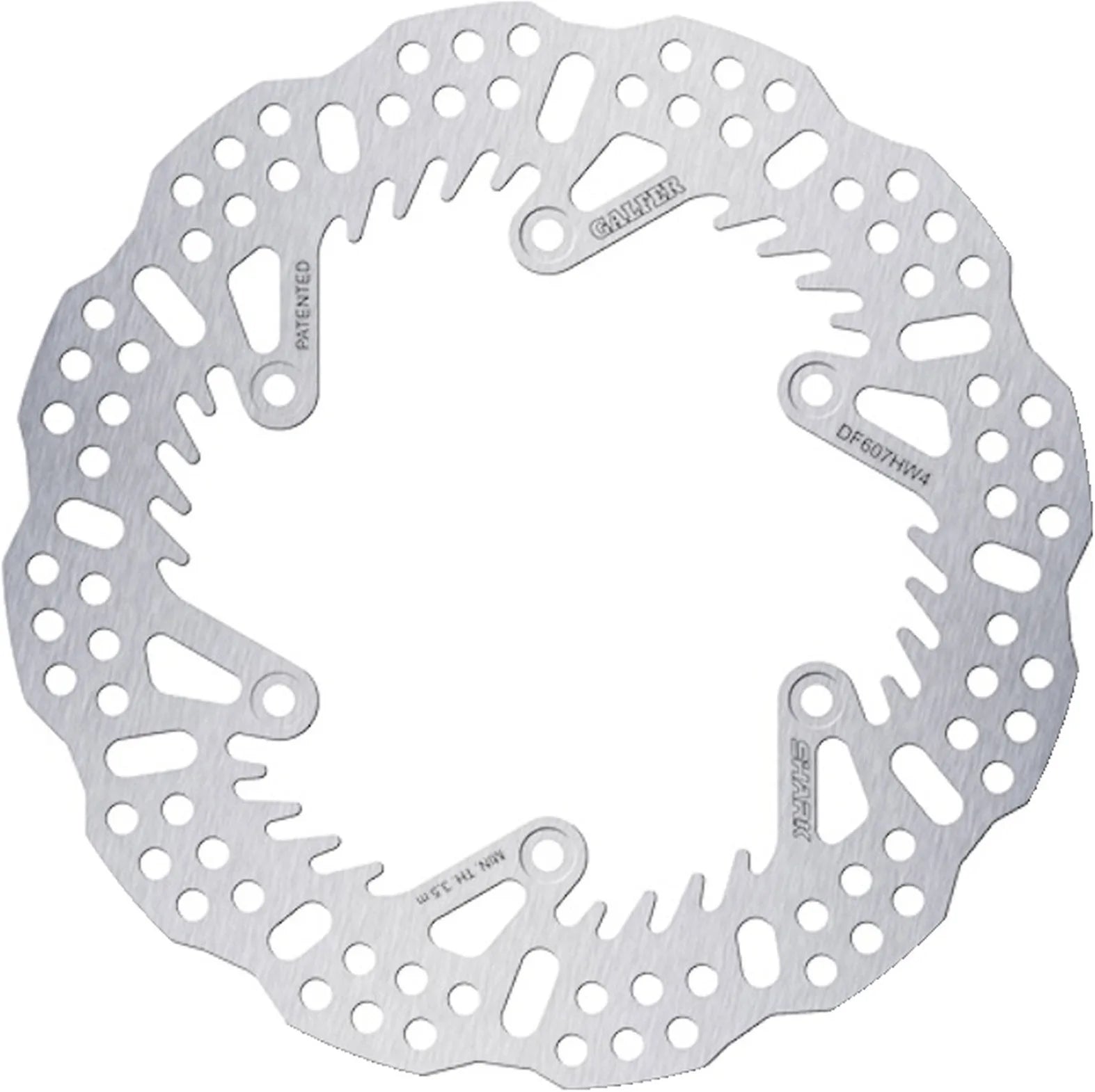 Rear Fixed Shark Brake Disc - Galfer Compatible With Ktm 125 Enduro (1988-1991)