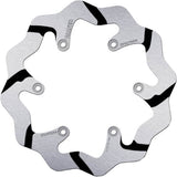 Rear Fixed Oversized Grooved Wave Brake Disc - Galfer Compatible With Husaberg 350 Fe (2013)