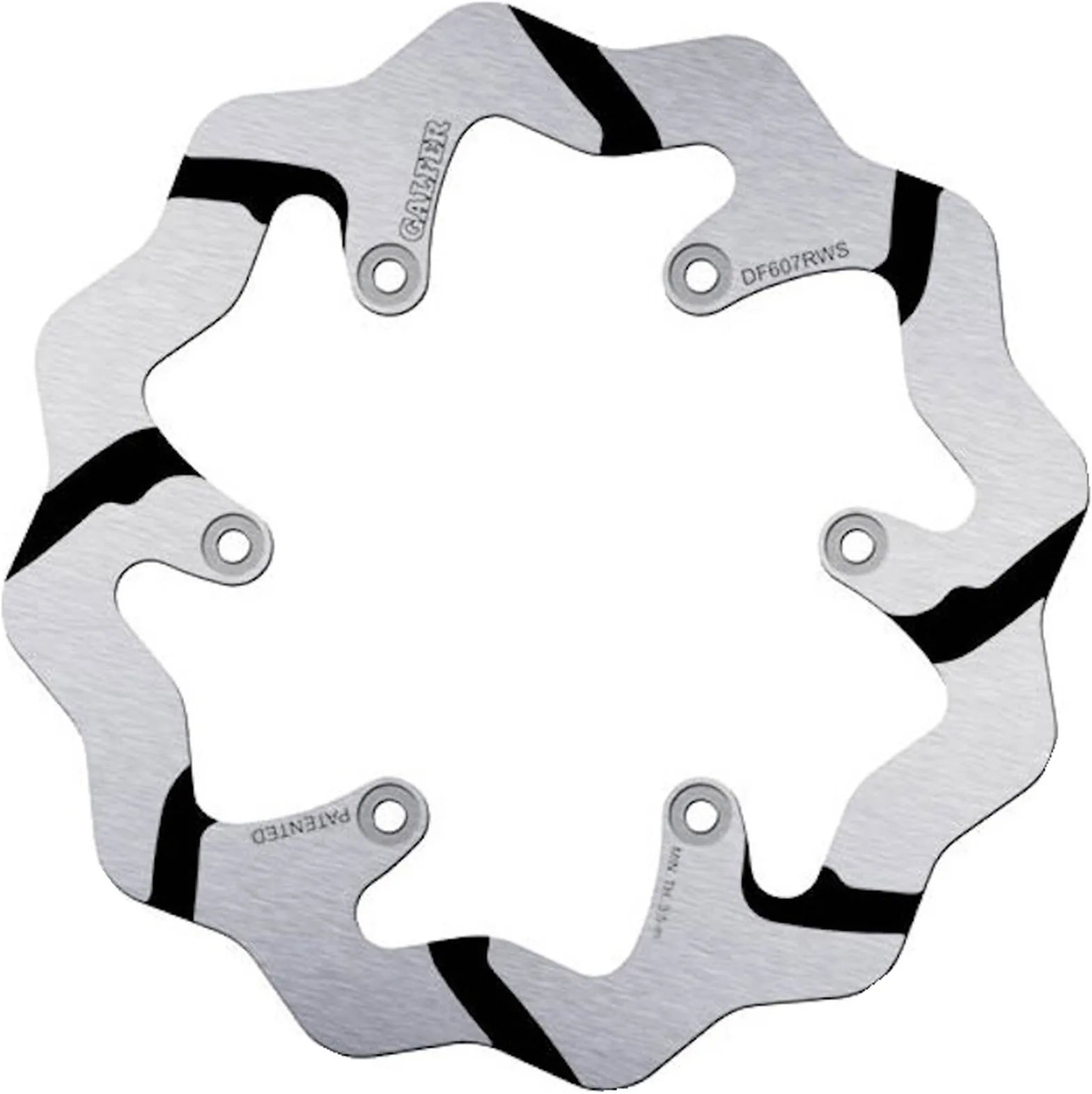 Rear Fixed Oversized Grooved Wave Brake Disc - Galfer Compatible With Ktm 125 Sx (1993)